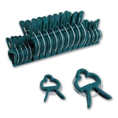 China Plastic and stainess steel spring pp plastic garden plant tomato spring holder clips for sale