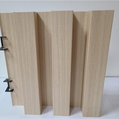 China Integrated Wood Ceilings 0.8mm Texture Metal Ceiling With PP Or PVC Film for sale