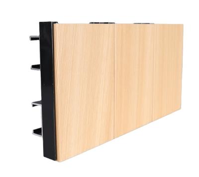 China Fireproof Copper Composite Sheet Aluminum Metal Panel Wood Composite Wall Panel for sale