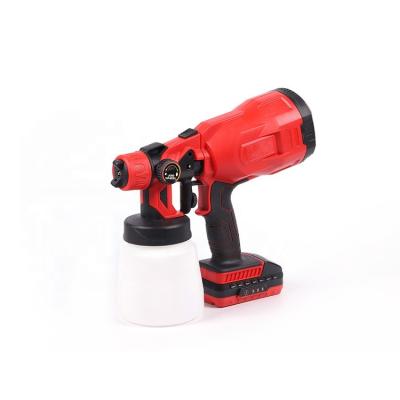 China Professional Chargeable Battery Operated Portable Home Paint Cordless Paint Spray Gun Tool Power Paint Sprayer Gun for sale