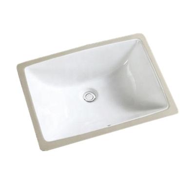 China Modern 1805 China Factory Rectangular Under Counter Hand Wash Basin Under Mount Bathroom Sink for sale