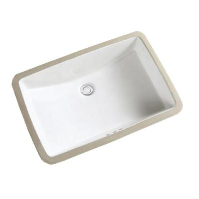 China Modern Rectangular Ceramic Undermounted Bathroom Sink Factory Directly Sale for sale