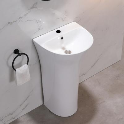 China China Manufacturer Modern Sanitary Ware Ceramic Floor Standing Large Size Wash Basin For Hotel for sale