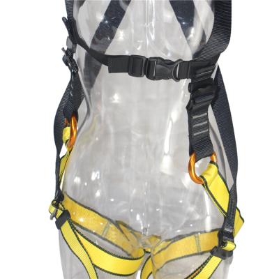 China Full Rope High Access Mountaineering Rock Polyester Tenacity Harness Body Safety Climbing Harness Belt for sale