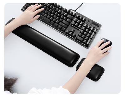 China Computer PC Laptop Mouse Pad Premium Quality Durable Light Weight Comfortably Typing Pain Relief Memory Foam Keyboard Wrist Rest Pad Set With Wrist Rest Mouse for sale