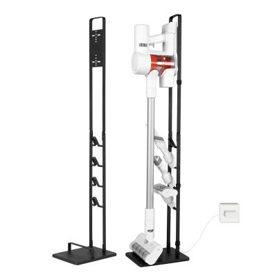 China Metal Viable Home Stand No Drilling Vacuum Cleaner Holder Accessories Storage Rack Exclusive Use For Dyson V6 V7 V8 V9 V10 V11 for sale