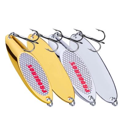 China Horizon Metal Fishing Lure Stencils Hard Spinner Fishing Spoons PESCA Sea Fishing Deep Casting Lures HL0002-P-DW342 for sale