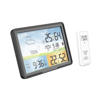 China Minimalist PROTMEX PT20A Colorful Wireless Weather Station LCD Weather Forecast Nap Alarm Clock Station for sale