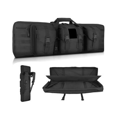 China Multifunctional Double Long Rifle Case Rifle Gun Bag Convenient Soft Durable Tactical Rifle Bag for sale