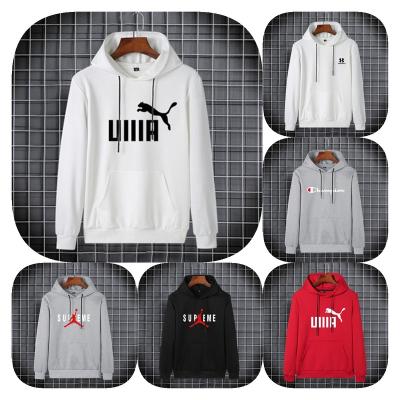 China The factory wholesale cheap pure color men's hoodie anti-shrink for sale