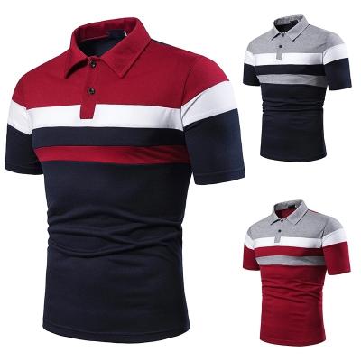 China 2023 New Cotton Spandex Good Quality Anti-wrinkle Men's Business 100% Polo Shirt for sale