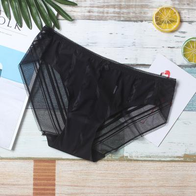 China 2021 Low Waist Panties Women Underwear Lace Antibacterial Wholesale Quick Dry Panties for sale