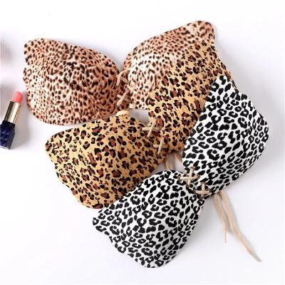 China Latest Fashion Hot QUICK DRY Strapless Body Shaper Traceless Backless Gather Leopard Sexy Print Push Up Bra With Bandage for sale