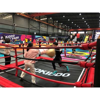 China Wooden Pokiddo Customized Sports Indoor Base Large And Outdoor Trampoline Park Amusement Boxing For Kids And Adults for sale