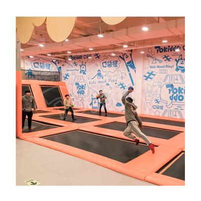 China Exciting Guaranteed Quality Ninja Kids Playground Equipment Indoor Trampoline Park for sale