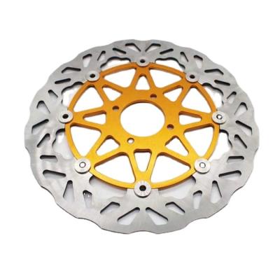 China Custom High Quality Aluminum+Stainless Steel CNC Machining Discs Motorcycle Brake Disc For Indonesia Market for sale