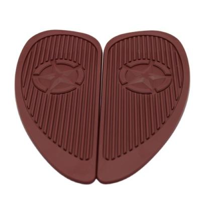 China Rubber Motorcycle Accessories Sides Anti Slip Tank Pad Motorbike Fuel Tank Stickers For Universal for sale