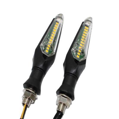 China Hot Sale Rear Daytime Running Sequential Strip Lights Coaster LED Indicators 12V DRL Waterproof Winker Front/Back Turn Signal Bike Light For for sale