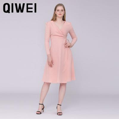 China 2022 Anti-wrinkle Office Summer Dress Women Dress Fashion Element Casual Simple Spring Elegant Casual Outfits for sale