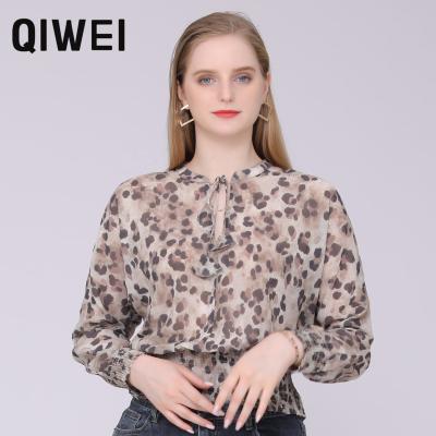 China Women Ladies Breathable Saree Chiffon Blouse Office Ready Made Tops And Blouses For Summer for sale