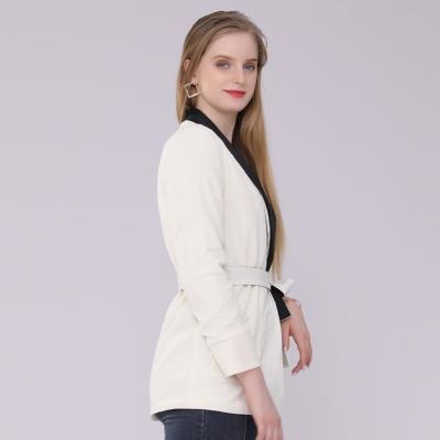 China Anti-wrinkle high quality women's office white suits and dresses tuxedo and suits belt women's business suits for sale