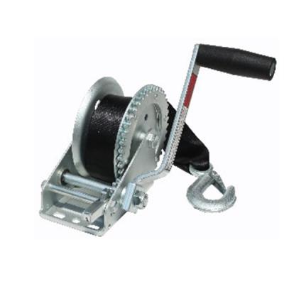 China Trailer Parts Manual CHANGXIN Trailer Winch Hand Winch 20ft Strap For Marine Boat 1200LBs for sale