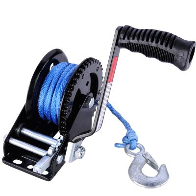 China 1400lbs Hand Winch Trailer For Boat Winch Drum 16X15X21 Cm for sale