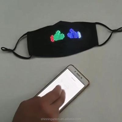 China Programmable Led Face Mask App LED Smart Mask - Phone App LED Display Glowing Face Masks for sale