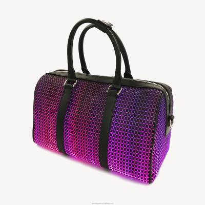 China Fashion Custom Luminous Fiber Optic Tote Bags With LED Light for sale