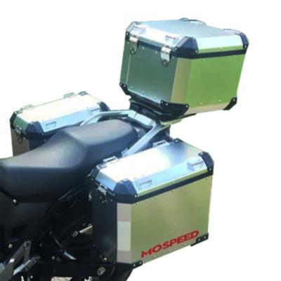 China Other Competitive Price Anodized Universal Motorcycle Silver Side Boxes Tail Box For Dl250 Suzuki for sale