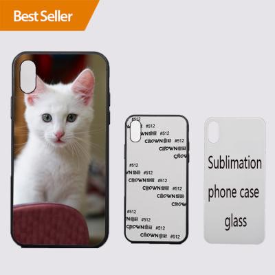 China 2d blank back cover heat design protector cover sublimation glass phone case custom logo transfer for iphone 12 pro max for sale