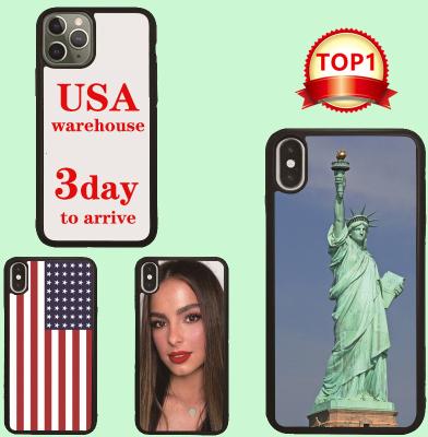 China Shockproof USA Warehouse Sell Whole Black White Clear Soft Tpu Sublimation Rubber Phone Case 2D Mask For iPhone 11 12 13 Pro Max Custom for sale