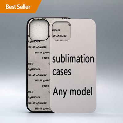 China Anti-fall supplier customizes silicone tpu pc sublimation case blanks 2d cover for iphone12 pro max phone case cover for sale