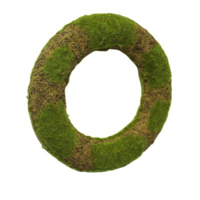 China Environmental Door Moss Hanging Green Lichen Wreaths Home Decorative Artificial SFB3982-C9052 for sale