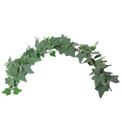 China New Design Environmental High Quality Home Decor Handmade Artificial Eucalyptus Wreath for Wedding Table Decor for sale