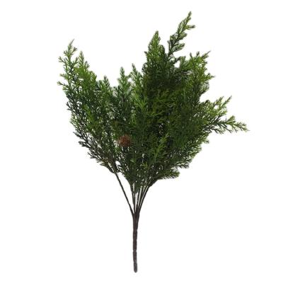 China Artificial Greenery Artificial Foliage For Garden Landscape Decoration Popular Plastic Foliage Cypress Decorative Artificial Grass for sale