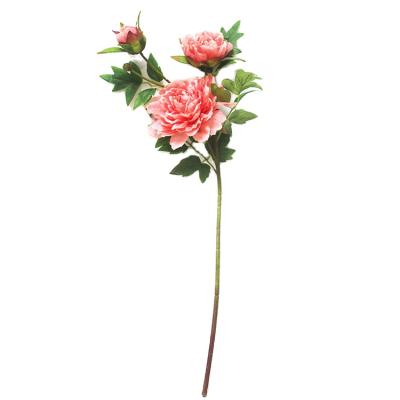 China High Quality Environmental Artificial Silk Flower Wedding Decoration Peony Flowers Artificial Peony Stem for sale