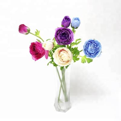 China High Quality SFL3353L China Foliage Florist Supplies Wedding Centerpieces Latex Artificial Flowers Latex Ranunculus for sale