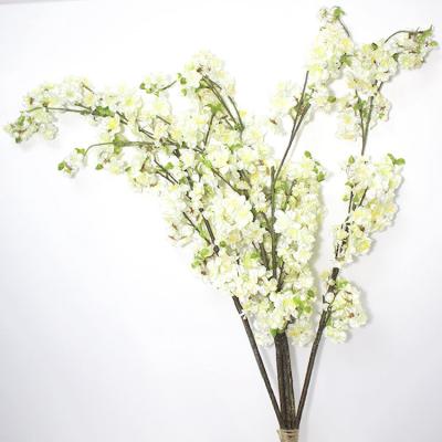 China Realistic Looking Artificial Flowers for Silk Artificial Branches Wedding Home Spring Decoration Cherry Blossom Tree Branches Cherry Blossoms for sale