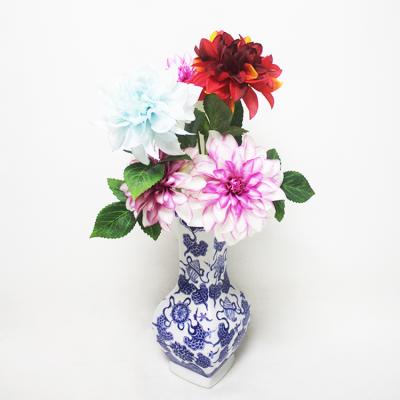 China Ambient in Stock Artificial Flower Arrangement Centerpiece Decor for Room Wedding Wall Silk Flowers Artificial Dahlia Decorative Flower for sale