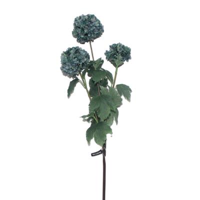 China Eco-friendly Wholesale Premium Artificial Stem Wedding Garden Flowers Vision Silk Quality Snowball Artificial Flower Hydrangea for sale