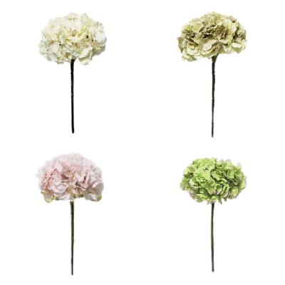 China Best Selling Environmental Decor Flower Bouquet Arrangement Wedding Centerpieces Fake Flower Artificial Silk Wholesale Hydrangea for sale