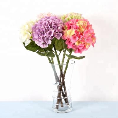 China China New Design Hydrangea Artificial Flower Wholesale Cheap Decorative Artificial Flower For Wedding Table Vase Home Decoration for sale