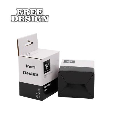 China Recyclable Customized Printed Logo Black And Gold Paper Packaging Jar Gift Candle Box for sale