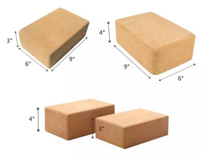 China Viable Fitness Eco-Friendly Fitness Center Cork Yoga Block Organic Cork Natural Yoga Brick for sale