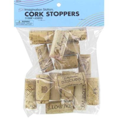 China No Puddle Decorative Cork Stopper In Bag Assorted Printed Cork Stoppers Craft Designer Cork Collection for sale