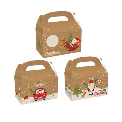 China 2022 New Materials Design Recycled Santa Claus Pattern Gift Box Christmas Gift Box Hot Selling Rectangular Set for sale