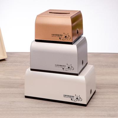 China Hot Selling Plastic Office Tissue Box Creative Office Tissue Box Tissue Box for sale