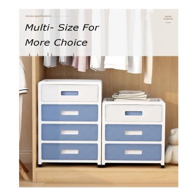 China 2021 New 2021 New Plastic Drawer Baby Cabinet Drawer Cabinet Document Drawer Modern Plastic Cabinet 3/4/5 Shelves for sale