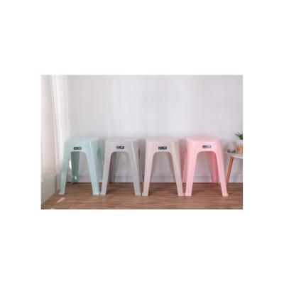 China New Design 2021 Modern Style Plastic Stool Chair Stackable Stool for sale